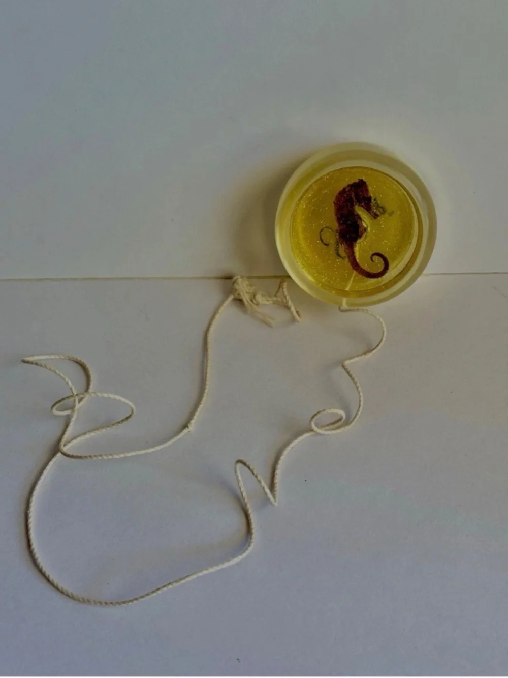 Vintage Sea Rider Preserved Resin Seahorse 90s Yo-Yo Retro Toy